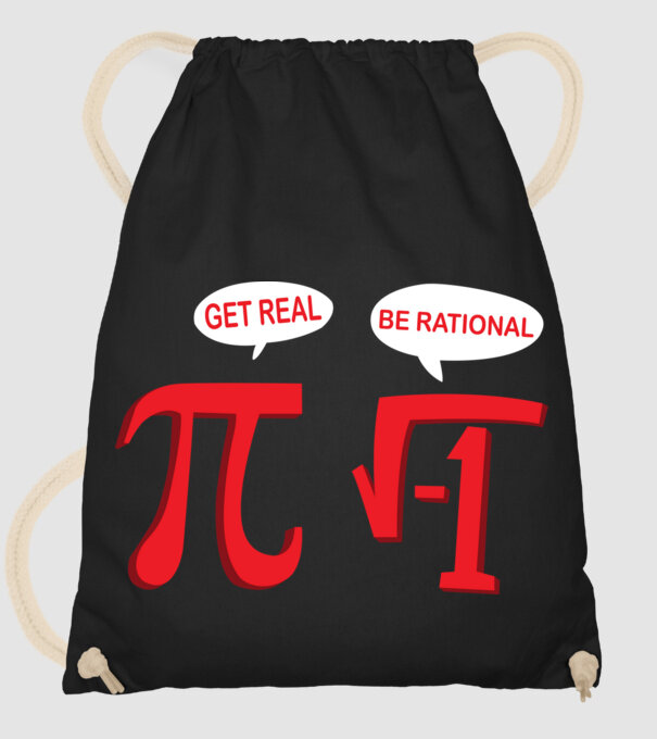 Be rational PI model negru pe tricou