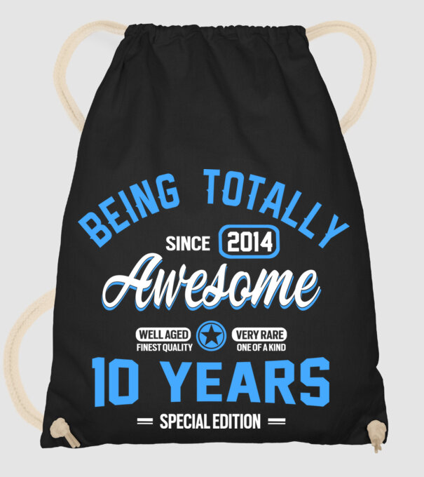 Being totally awesome 10 model negru pe tricou