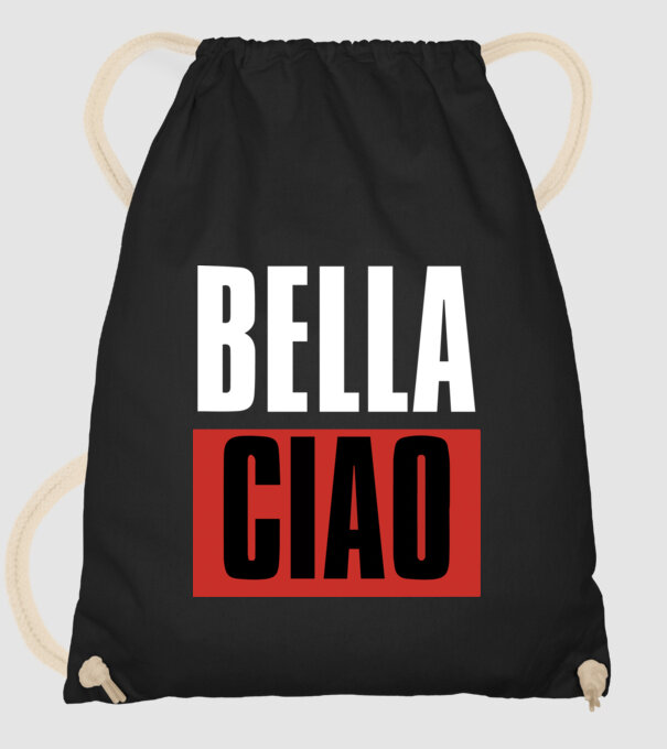 bella ciao model negru pe tricou