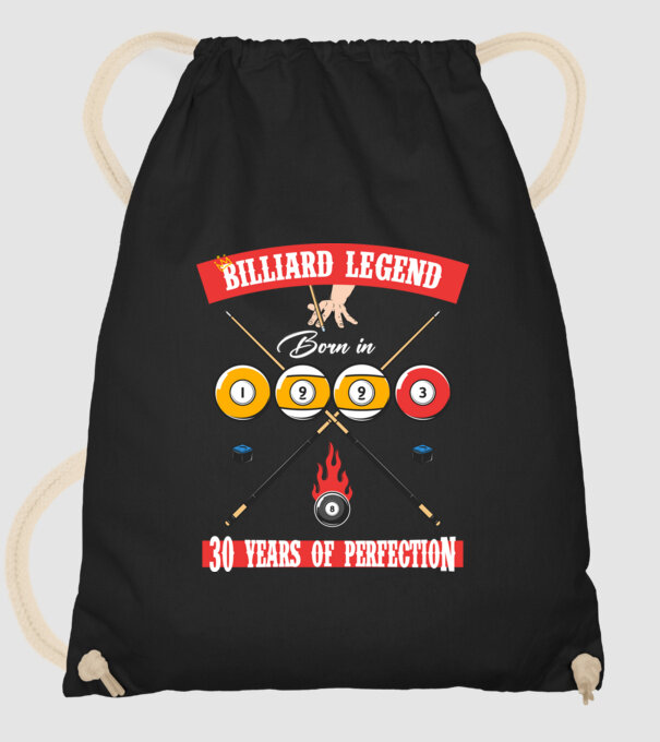 Billiard legend born in 1993 model negru pe tricou