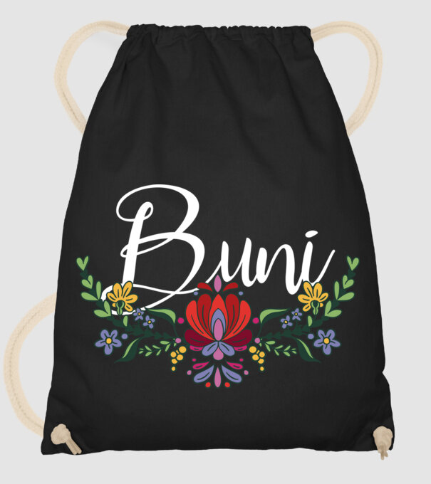Buni model negru pe tricou