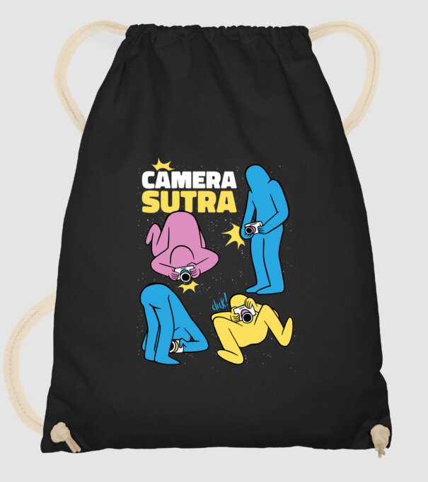 Camera sutra 2 model negru pe tricou