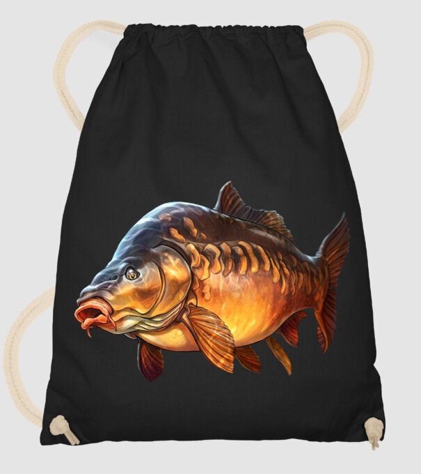 Carp model negru pe tricou