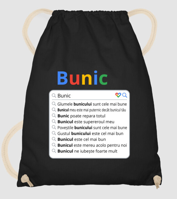 căutare Google Bunic model negru pe tricou