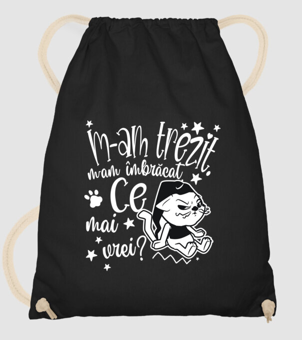 Ce mai vrei? model negru pe tricou