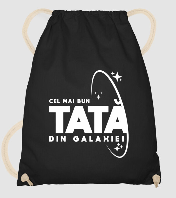 Cel mai bun tată din Galaxie! model negru pe tricou