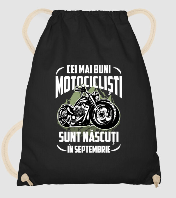 Cei mai buni motocicliști sunt născuți în Septembrie model negru pe tricou