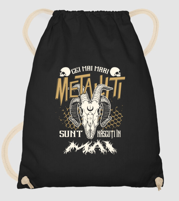 Cei mai mari metaliști sunt născuți în mai. model negru pe tricou