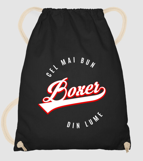 Cel mai bun boxer din lume model negru pe tricou