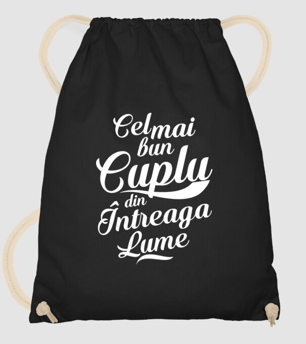 Cel mai bun cuplu din întreaga lume model negru pe tricou