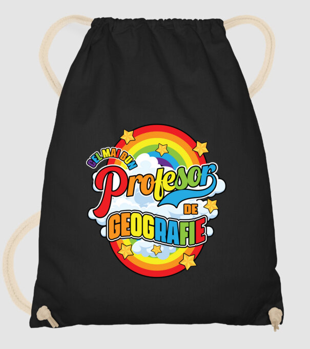 Cel mai bun de geografie model negru pe tricou