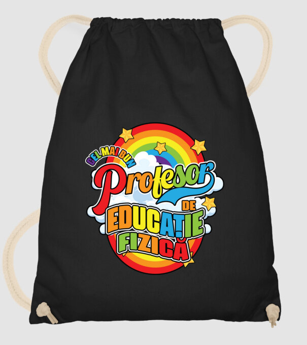 Cel mai bun educație fizică model negru pe tricou
