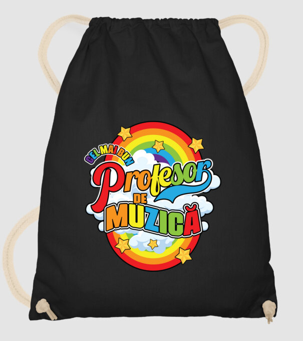 Cel mai bun profesor de muzică model negru pe tricou