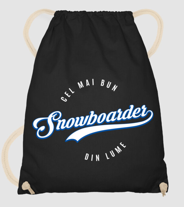 cel mai bun snowboarder din lume model negru pe tricou