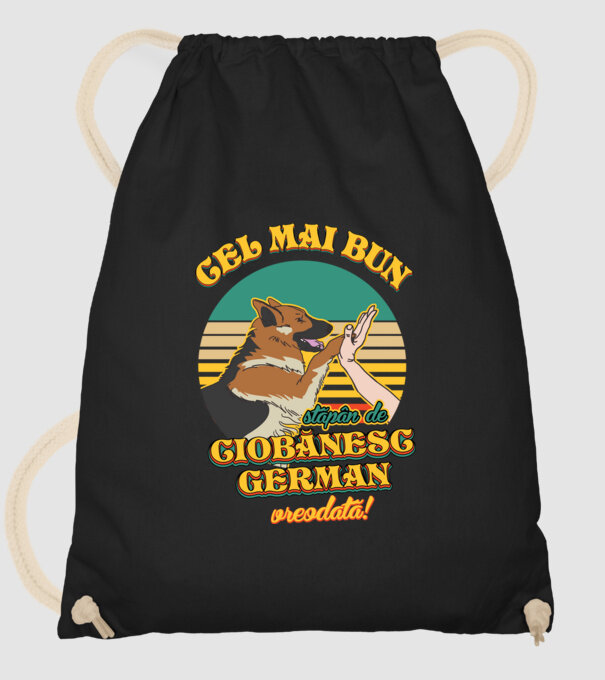 Cel mai bun stăpân de ciobănesc german vreodată! model negru pe tricou