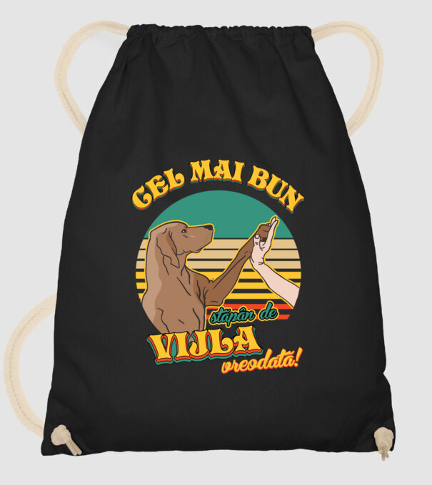 Cel mai bun stăpân de vijla vreodată! model negru pe tricou