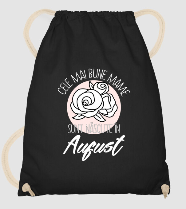 Cele mai bune mame sunt născute în August model negru pe tricou