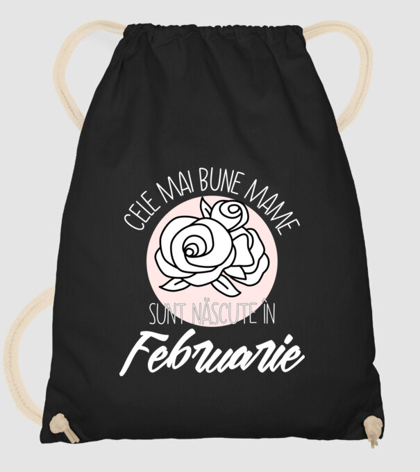 Cele mai bune mame sunt născute în Februarie model negru pe tricou