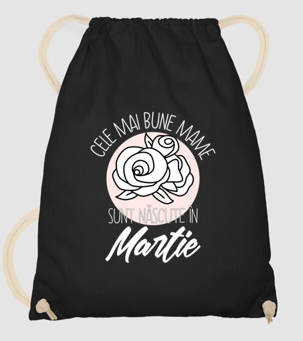 Cele mai bune mame sunt născute în Martie model negru pe tricou