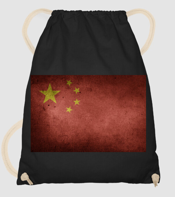 CHINA model negru pe tricou