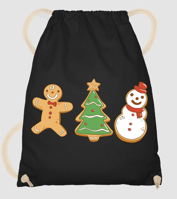 christmas cookies model negru pe tricou