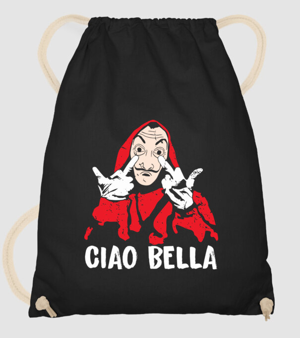 ciao bella dali model negru pe tricou