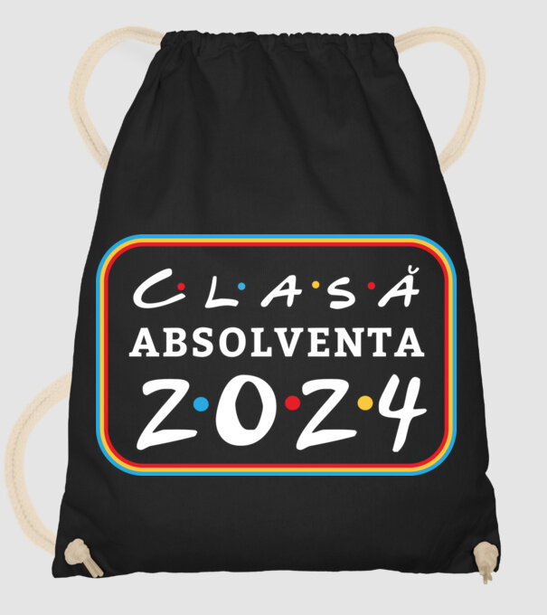 Clasă absolventă friends model negru pe tricou