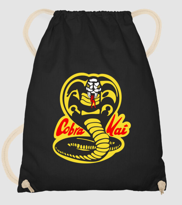 cobra kai logo model negru pe tricou