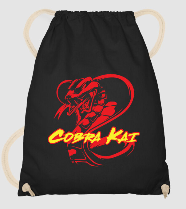cobra kai simple model negru pe tricou