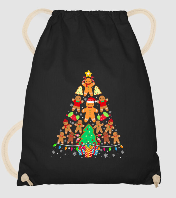 Cookie christmas tree model negru pe tricou