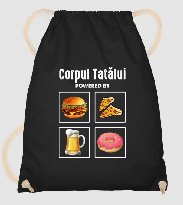 Corpul Tatălui model negru pe tricou
