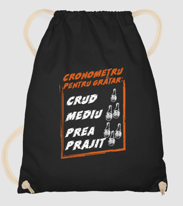 cronometru pentru grătar: crud, mediu, prea prăjit model negru pe tricou
