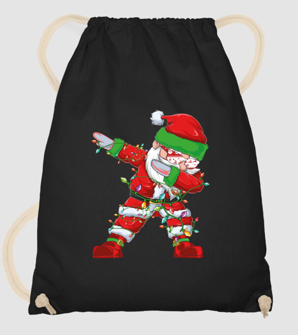 Dab Santa model negru pe tricou