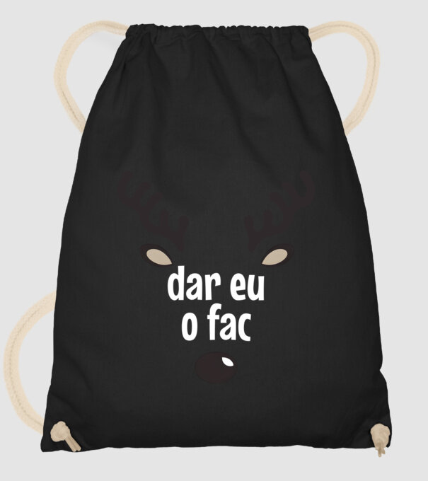 Dar eu o fac crăciun chiar căprioară Negru model negru pe tricou