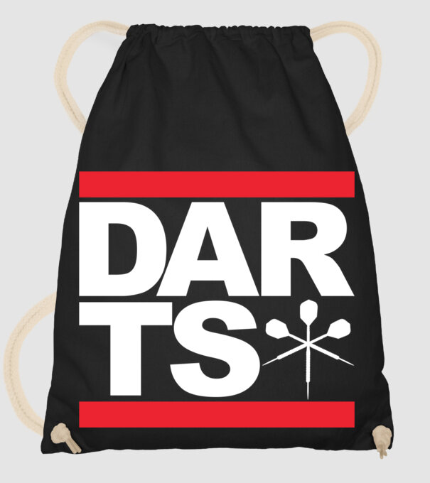 Darts DMC model negru pe tricou