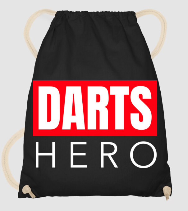 DARTS HERO model negru pe tricou
