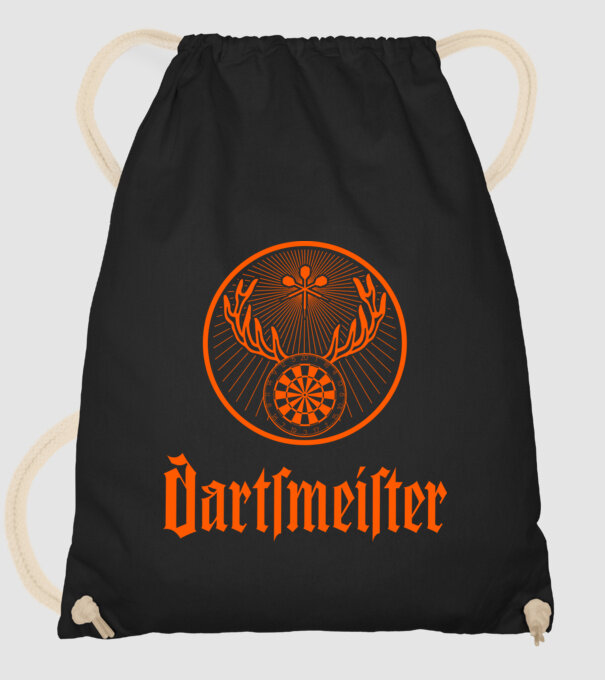Dartsmeister Dark model negru pe tricou