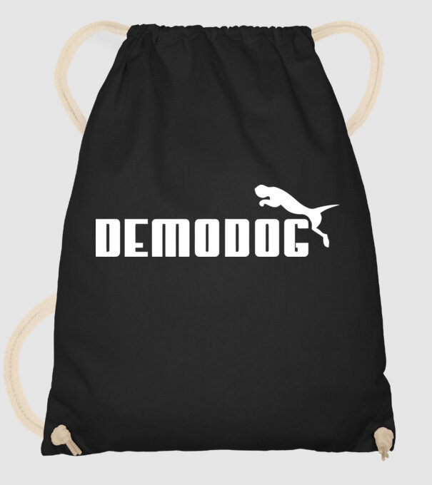 demodog logo model negru pe tricou