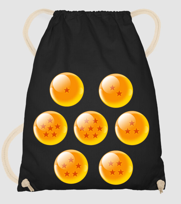 dragonballs model negru pe tricou