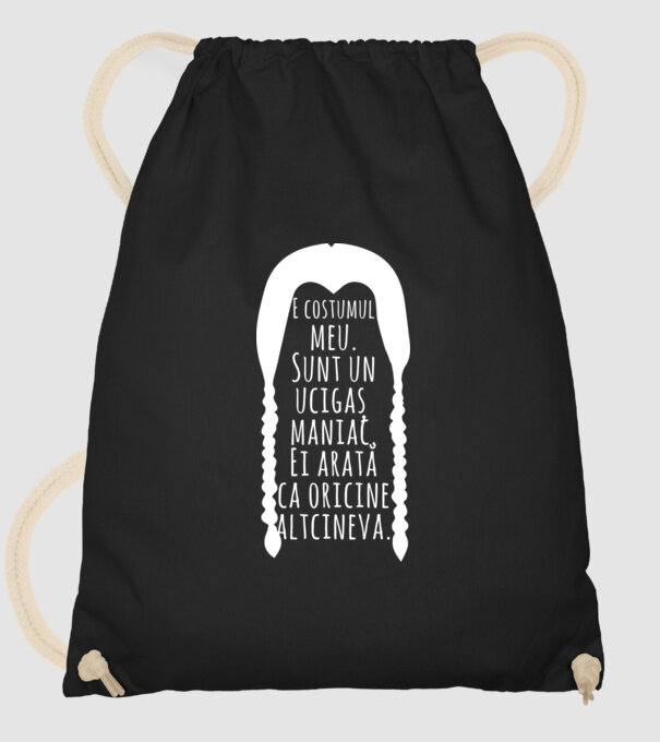 E costumul meu. Sunt un ucigaș maniac. Ei arată ca oricine altcineva. model negru pe tricou