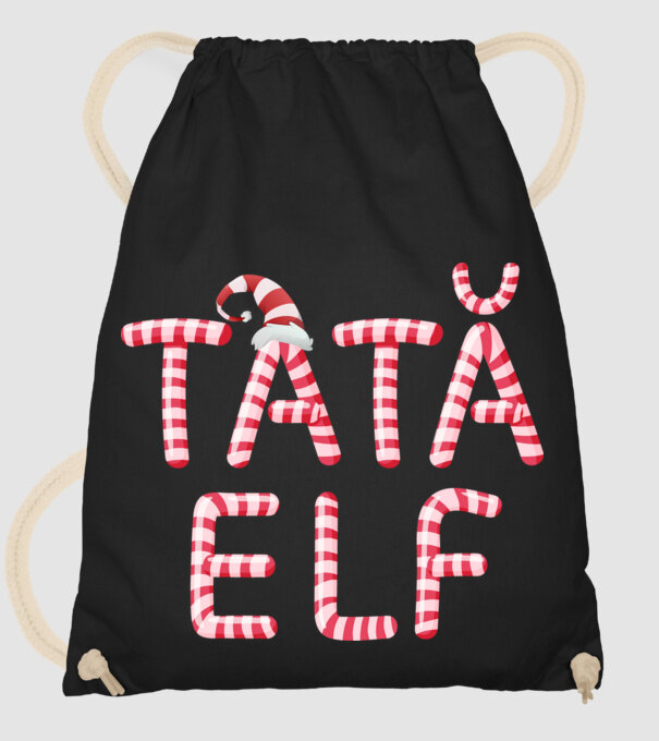 tată elf model negru pe tricou