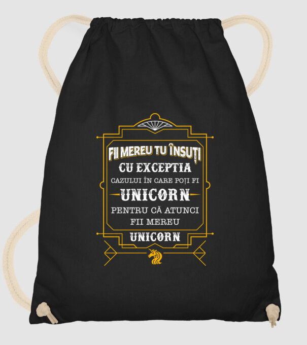 Fii mereu tu însuți, cu excepția cazului în care poți fi unicorn, pentru că atunci fii mereu unicorn! model negru pe tricou