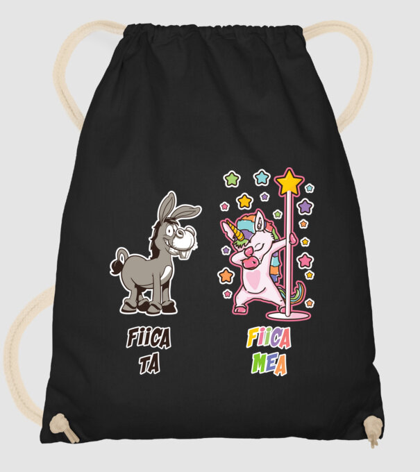 fiica ta - fiica mea model negru pe tricou