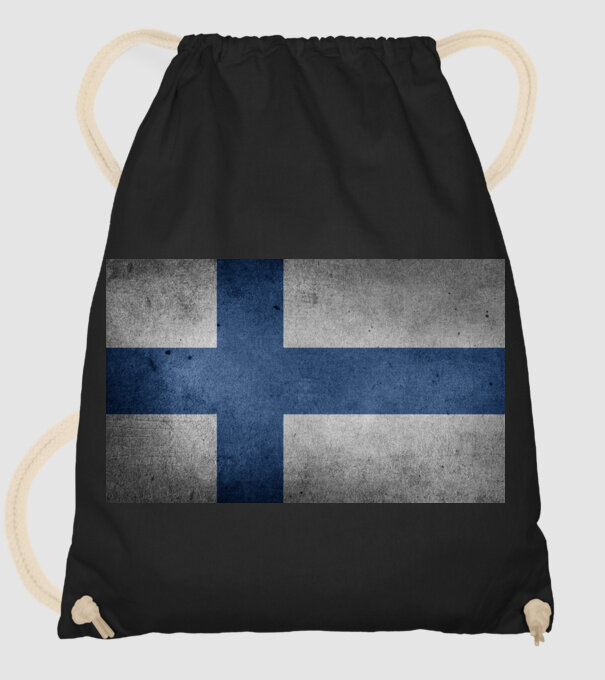 FINLAND model negru pe tricou