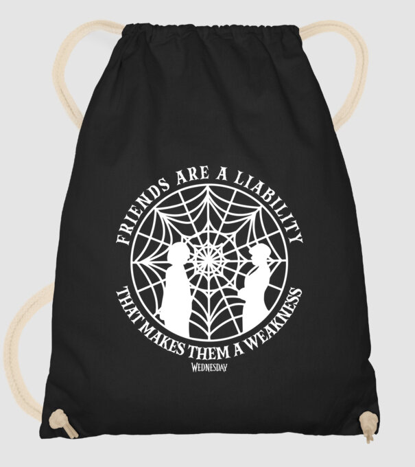  Friends are liability model negru pe tricou