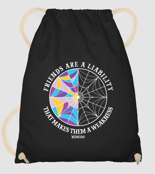 Friends are liability model negru pe tricou