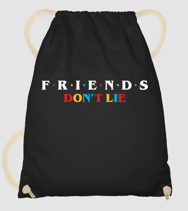 friends dont lie ok model negru pe tricou