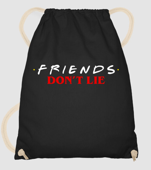 friends dont lie stranger things parody model negru pe tricou