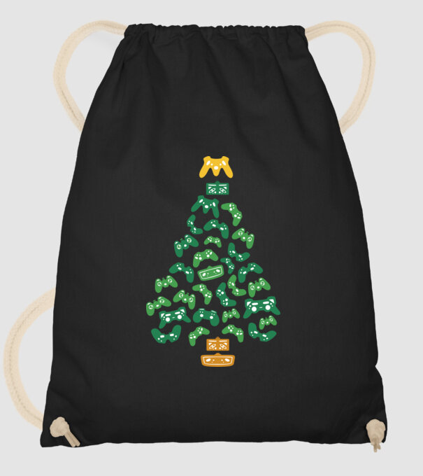 Gamer tree model negru pe tricou