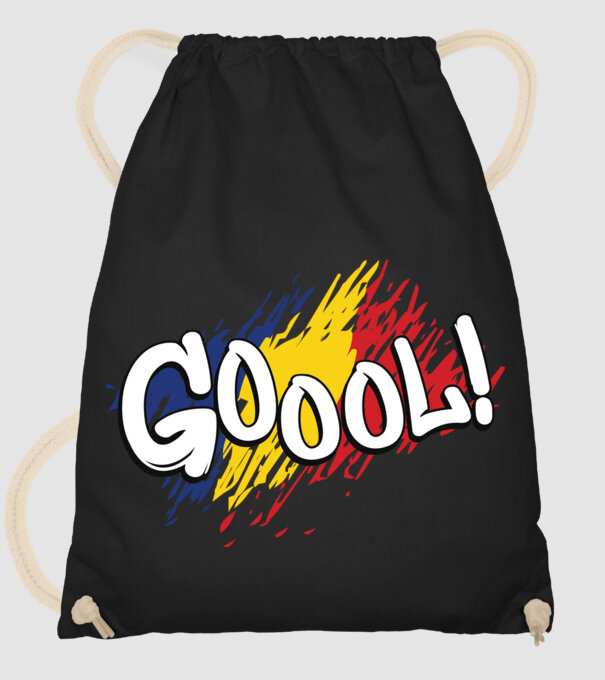 GOOOL model negru pe tricou